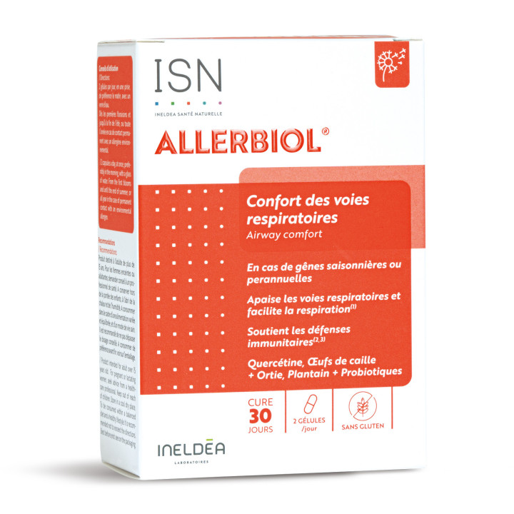 ALLERBIOL ISN - Confort des voies respiratoires - Cure 30 jours