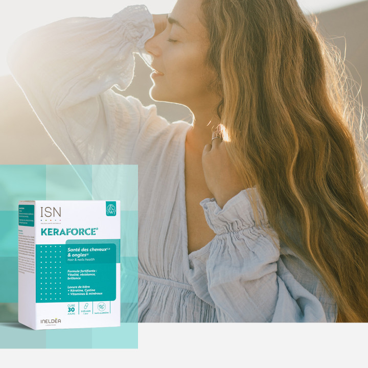 Keraforce ISN - Nourrit les cheveux et les ongles - Ineldea Santé Naturelle