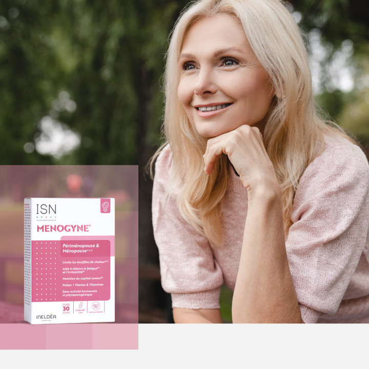 Menogyne Ineldea Santé Naturelle - Rééquilibre l'activité hormonale Menogyne Ineldea Santé Naturelle - Rééquilibre l'activité hormonale
