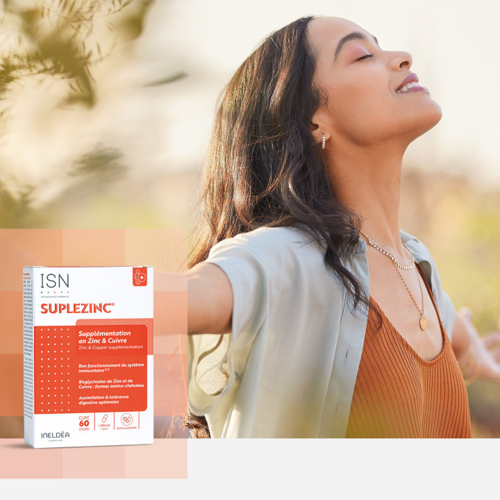 SUPLEZINC - Supplémentation en cuivre et en zinc - 60 gélules