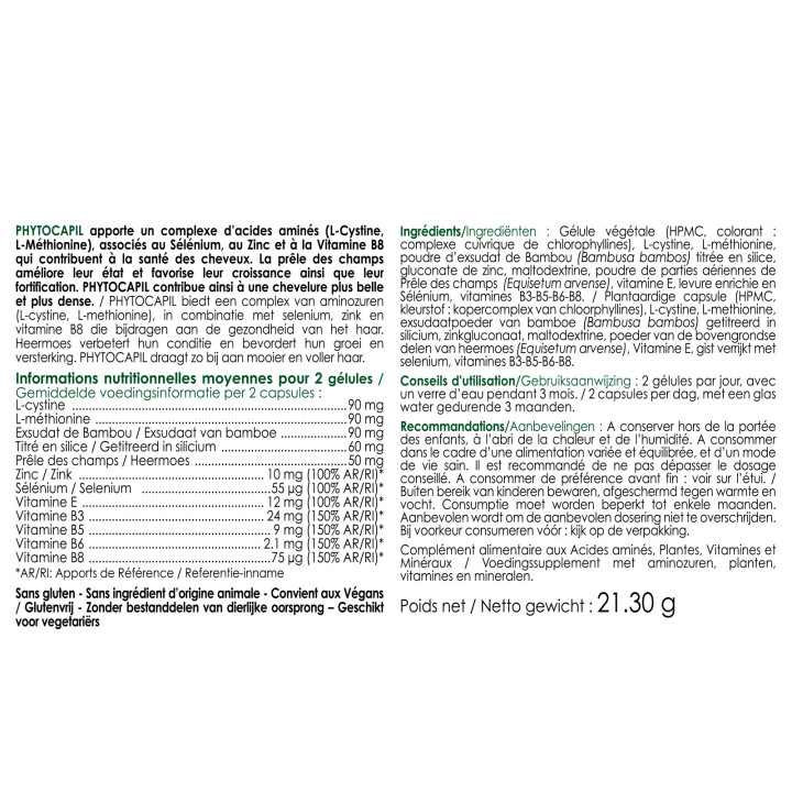 PHYTOCAPIL - Améliore la croissance des cheveux