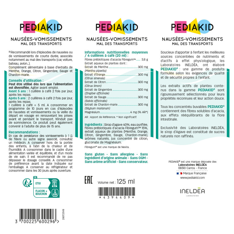 Resie - PEDIAKID - Flascheninhalt : 125 ml Resie - PEDIAKID - Flascheninhalt : 125 ml