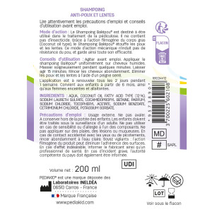 Balépou Läuseshampoo - PEDIAKID - Flascheninhalt : 200 ml Balépou Läuseshampoo - PEDIAKID - Flascheninhalt : 200 ml