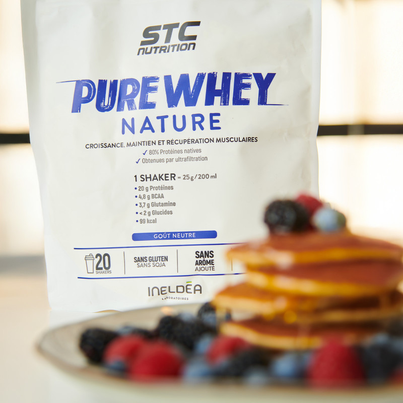 Pure Whey STC Nutrition: 80% de protéines natives de lactosérum - 500g Pure Whey STC Nutrition: 80% de protéines natives de lactosérum - 500g