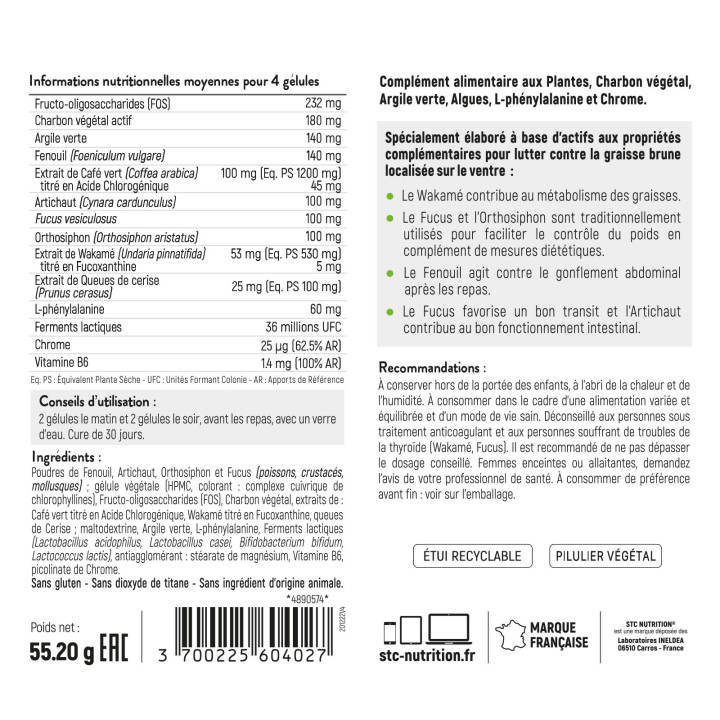 PACK PERTE DE GRAISSE ACCELEREE 2 MOIS - THE PÊCHE