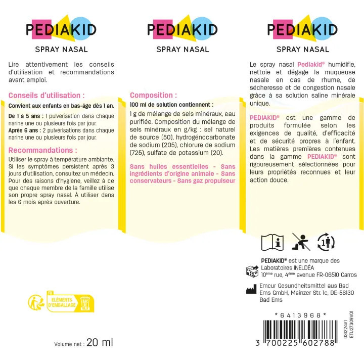 Coffret Automne / Hiver Pediakid - Soutient des défenses naturelles