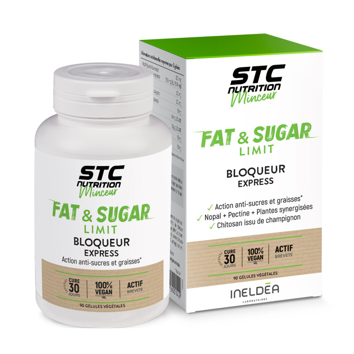Fat & Sugar Limit STC Nutrition - Bloqueur de calories - 90 gélules