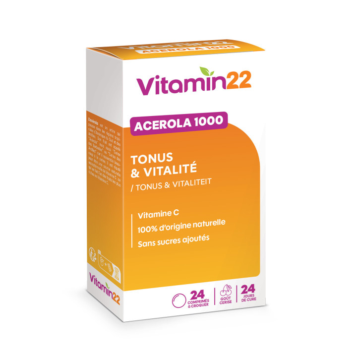 Acerola 1000 Ineldea - Vitamine C naturelle - Réduit la fatigue