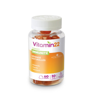 Gommes Immunités - Délicieux goût cerise - Pilulier 60 gommes