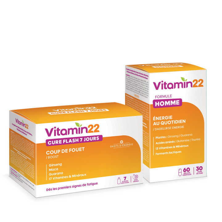 Pack VITAMIN'22 Spécifique Homme - Cure Vitamines double action
