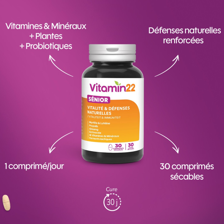 PACK VITAMIN'22 SENIOR - Tonus & Vitalité après 50 ans