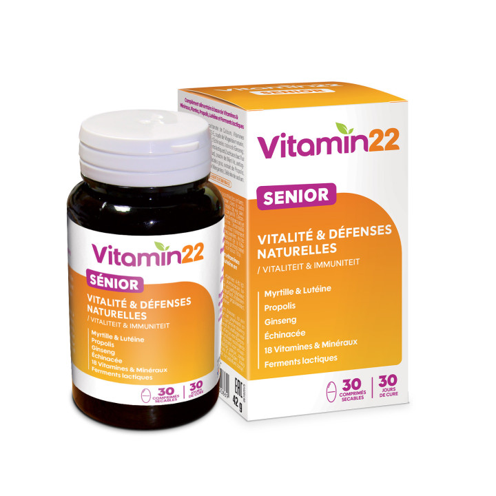 Vitamin'22 Senior - Tonus Vitalité & Défenses naturelles