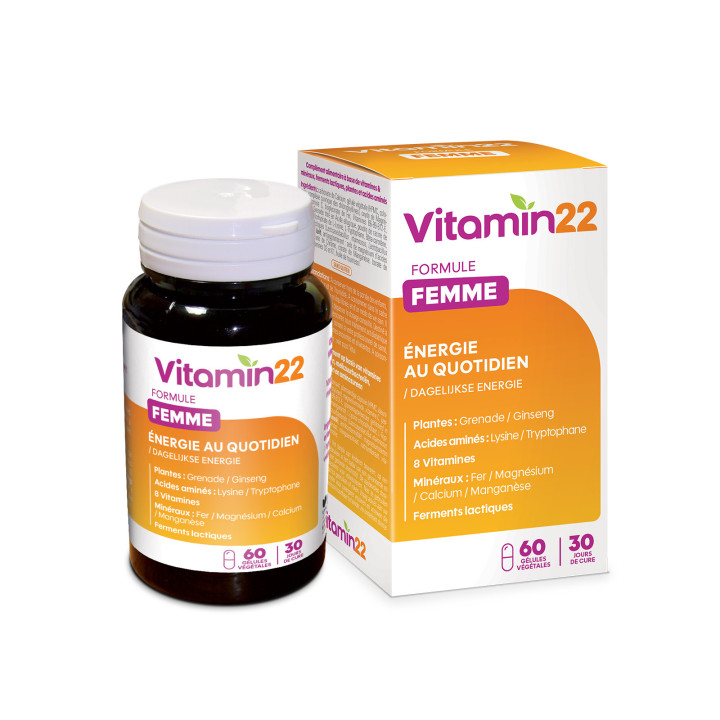 Vitamin'22 Specific Femme - Cure Vitamines pour Femme - 60 gélules