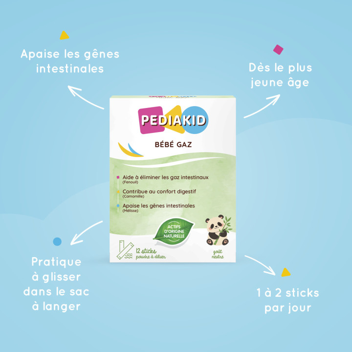 Gaz bébé : Pediakid Bébé Gaz - Confort intestinal