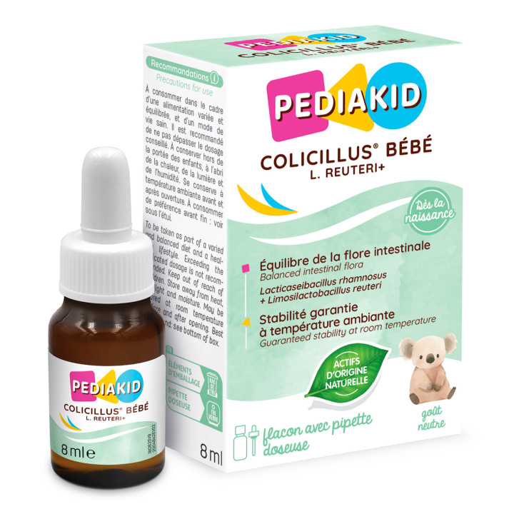 Pediakid Colicillus® Bébé L. Reuteri+ - Limite contractions abdominales et diarrhée