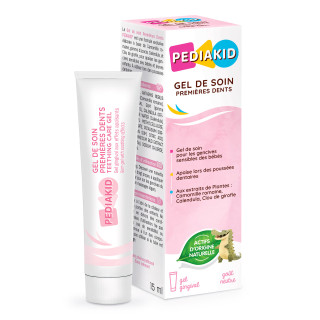 PEDIAKID® Gel de soin Premières Dents - Gel pour les dents bébé - 100% origine naturelle