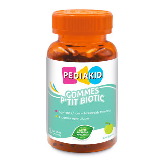Gommes P'tit Biotic Pediakid - Soutien de la flore intestinale Enfants