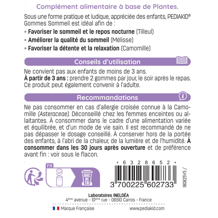 Gommes Sommeil PEDIAKID®