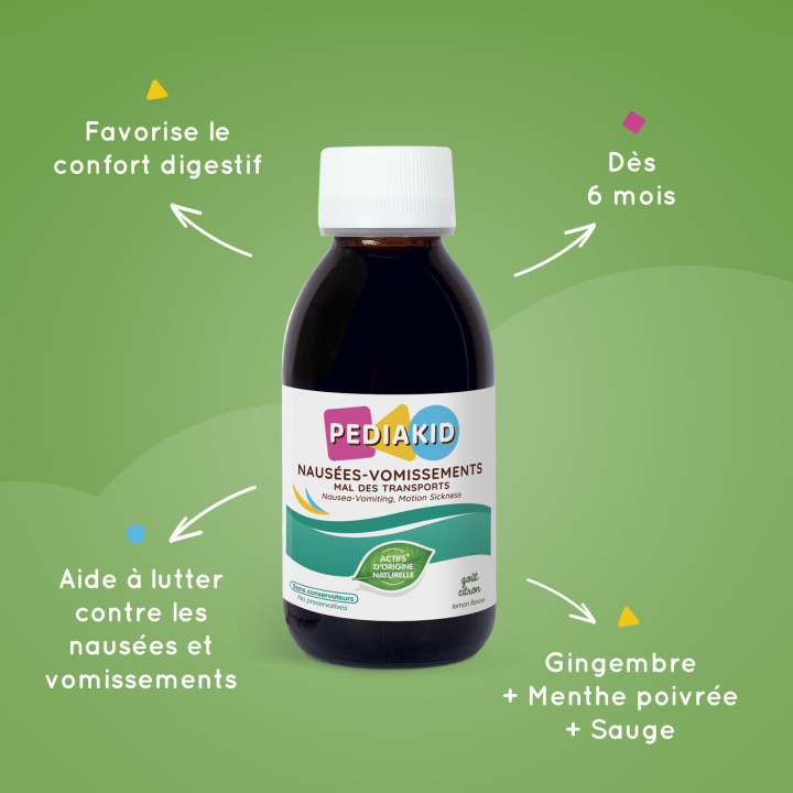 Pediakid Nausées-Vomissements Mal des transports - Dès 4 mois - 125ml