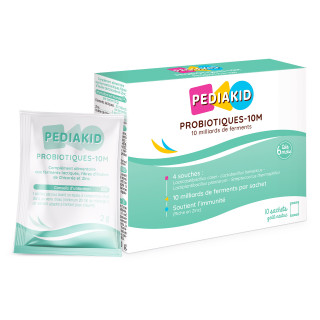 Pediakid Probiotiques-10M - Rééquilibre flore intestinale - Dès 6 mois