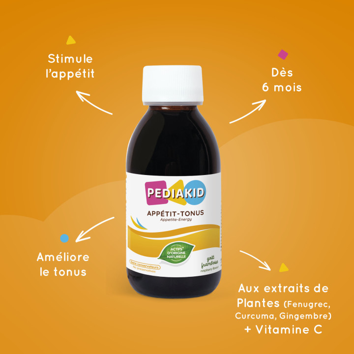 Pediakid Appétit Tonus - Stimule l'appétit et aide à la prise de poids