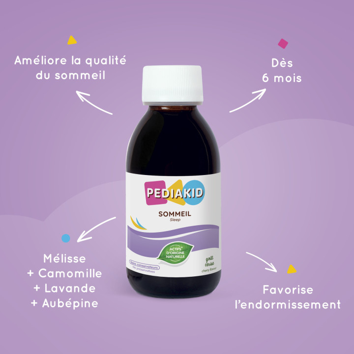 Pédiakid Sommeil : Sirop pour bébé dormir - Sirop sommeil enfant