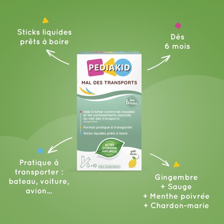 Mal des transports Enfant Pediakid : Format nomade ultra-pratique ! - Shopping Nature