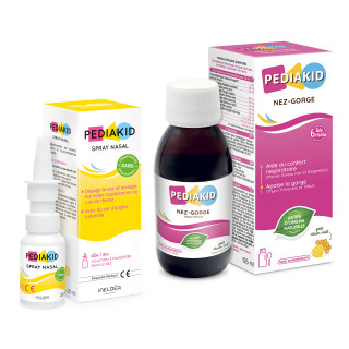 Pack Nez-Gorge Sirop & Spray Pediakid - Renforce système immunitaire