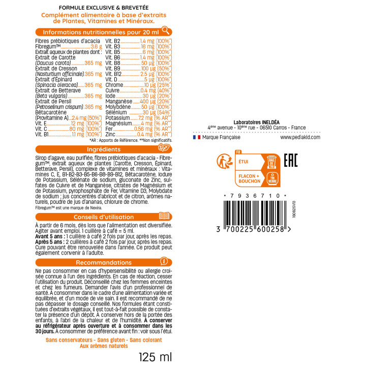 Coffret Automne / Hiver Pediakid - Soutient des défenses naturelles