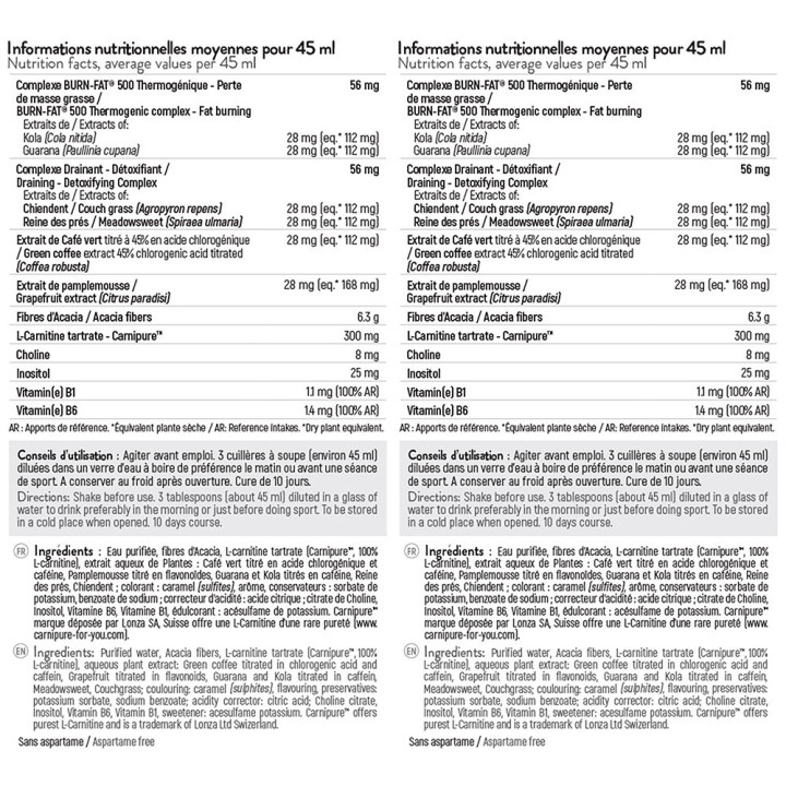 Burn-Fat 500 STC Nutrition - Brûle-graisses extrême - 500ml goût cola