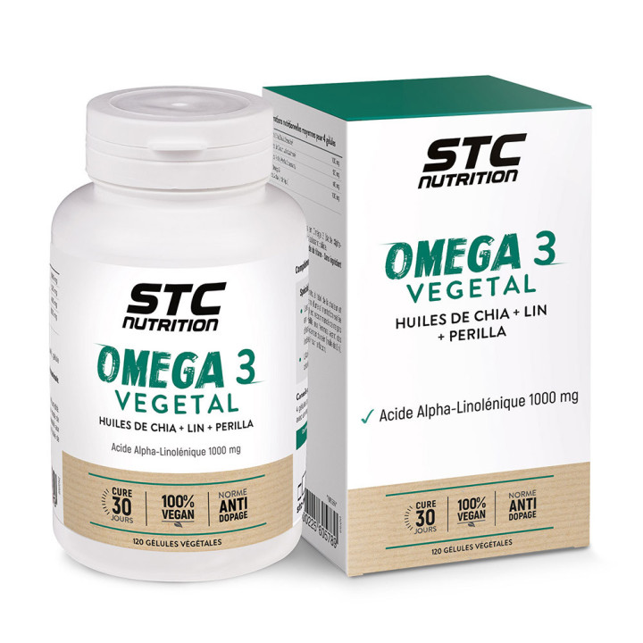 Omega 3 Végétal: Protection cardio-vasculaire - 120 gélules - Vegan